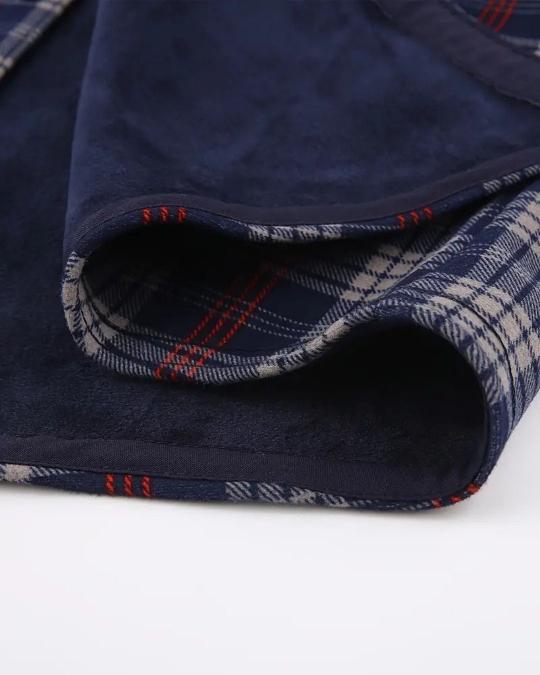 Cozy Plaid Flannel Shirt – Fleece-Lined Long Sleeve Button-Up