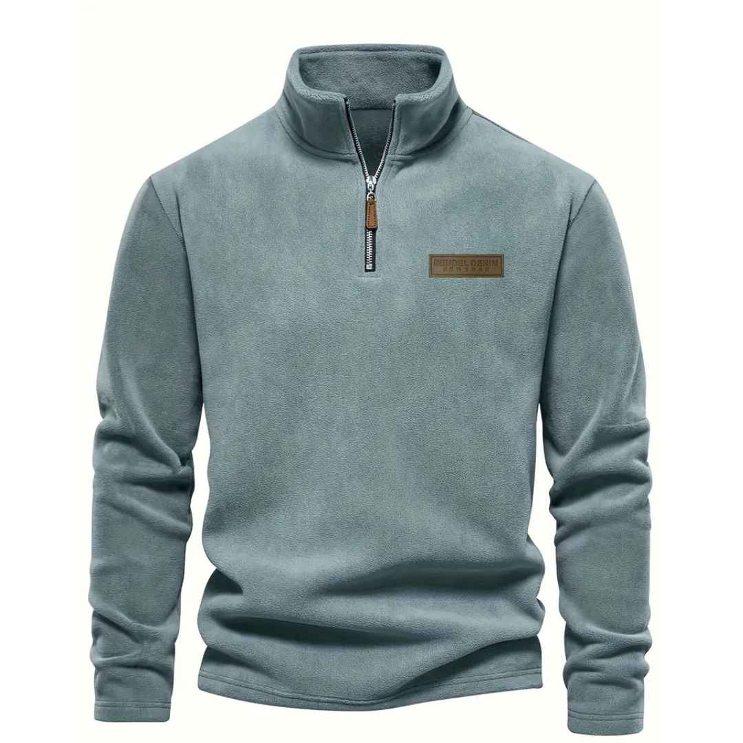Men’s Fleece-Lined Half-Zip Sweatshirt – Long Sleeve