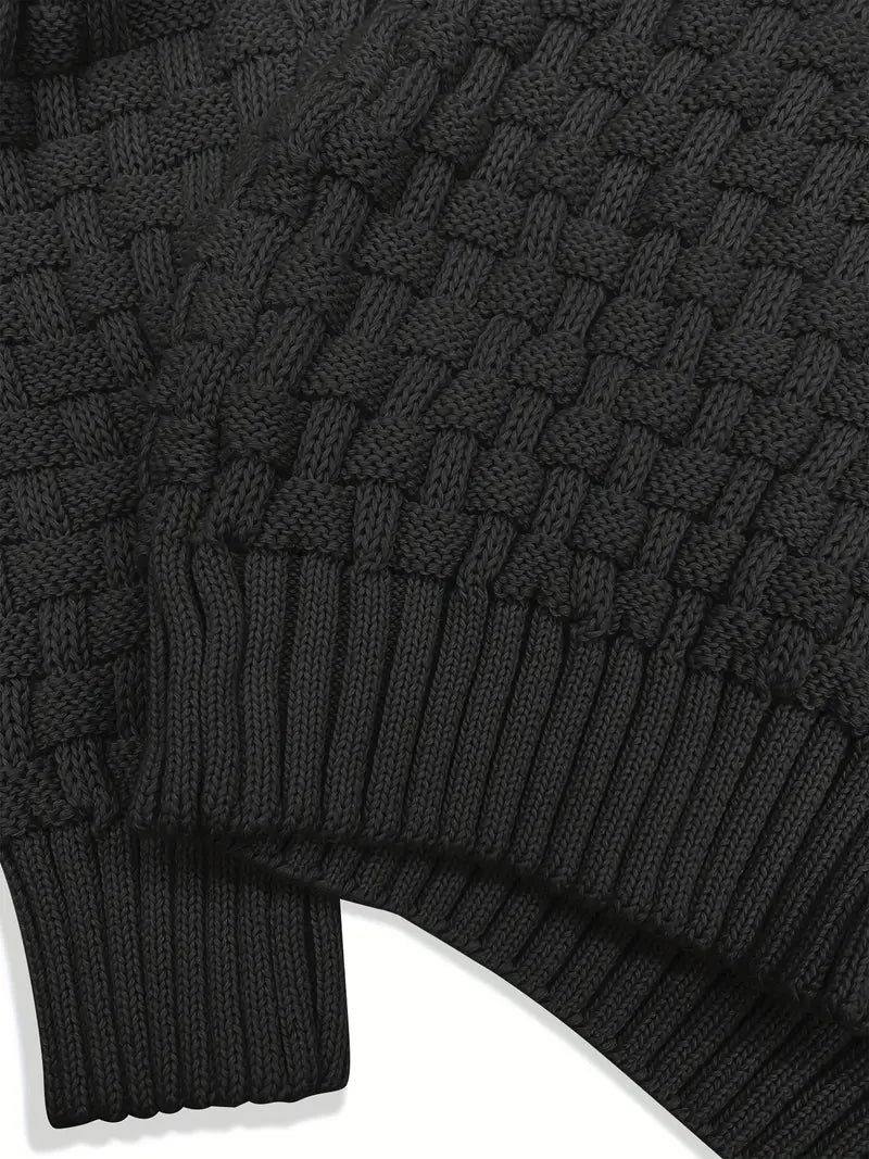 Waffle Knit Sweater – Soft, Stretchy & Lightweight