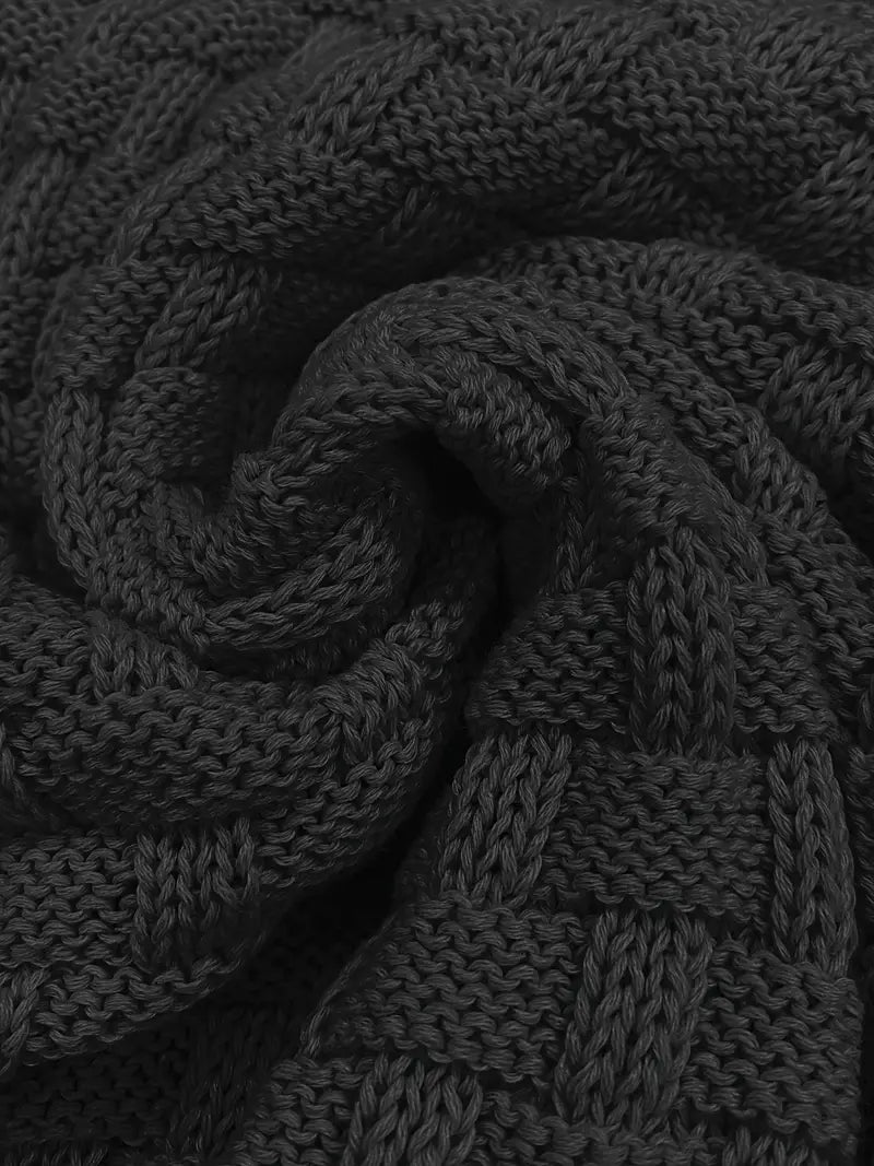 Waffle Knit Sweater – Soft, Stretchy & Lightweight