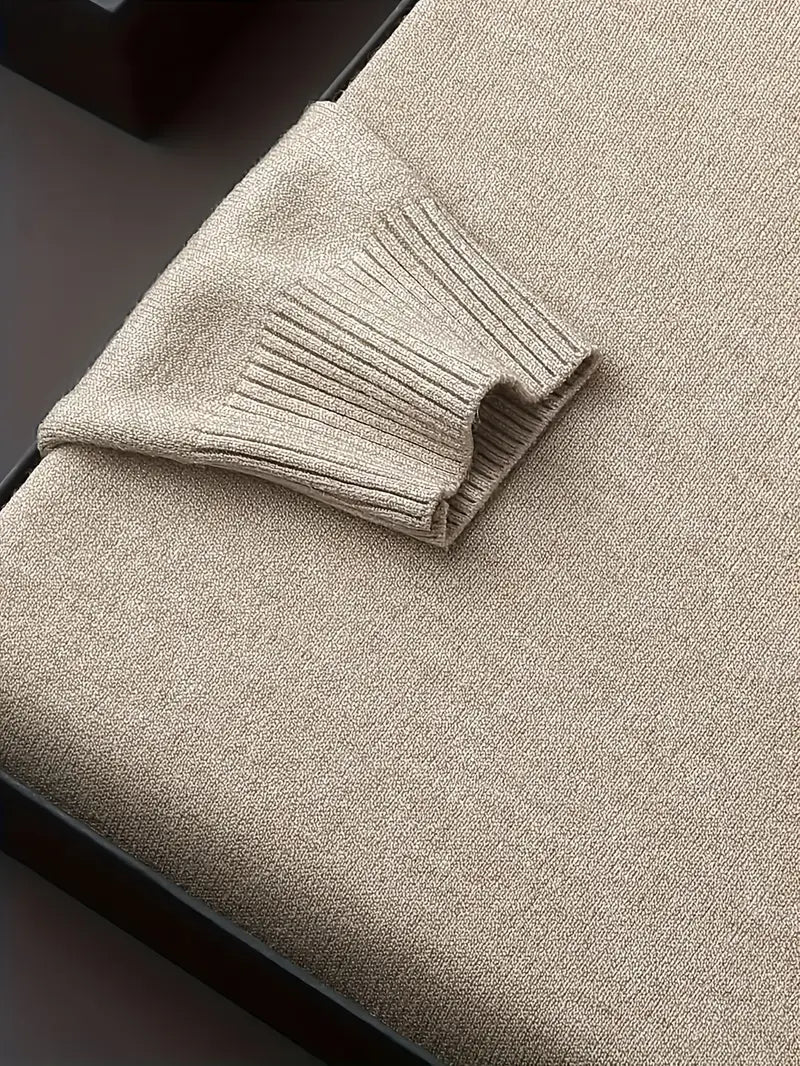 Casual Turtleneck Sweater – Soft Knit Long Sleeve