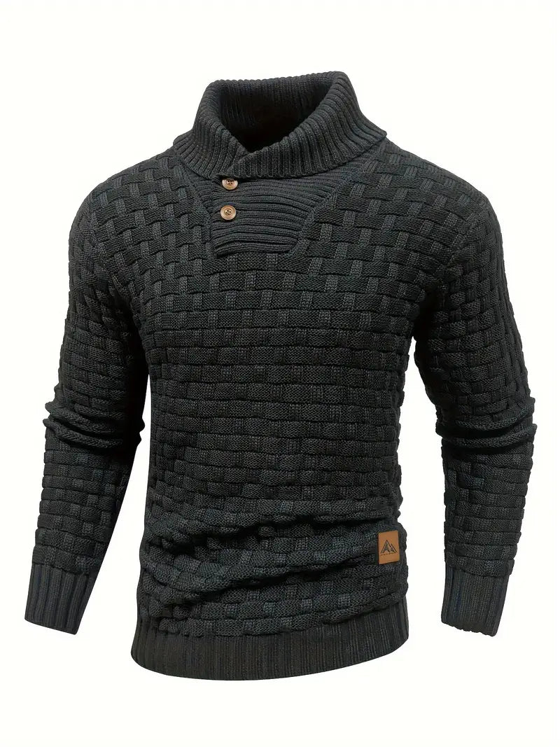 Waffle Knit Sweater – Soft, Stretchy & Lightweight