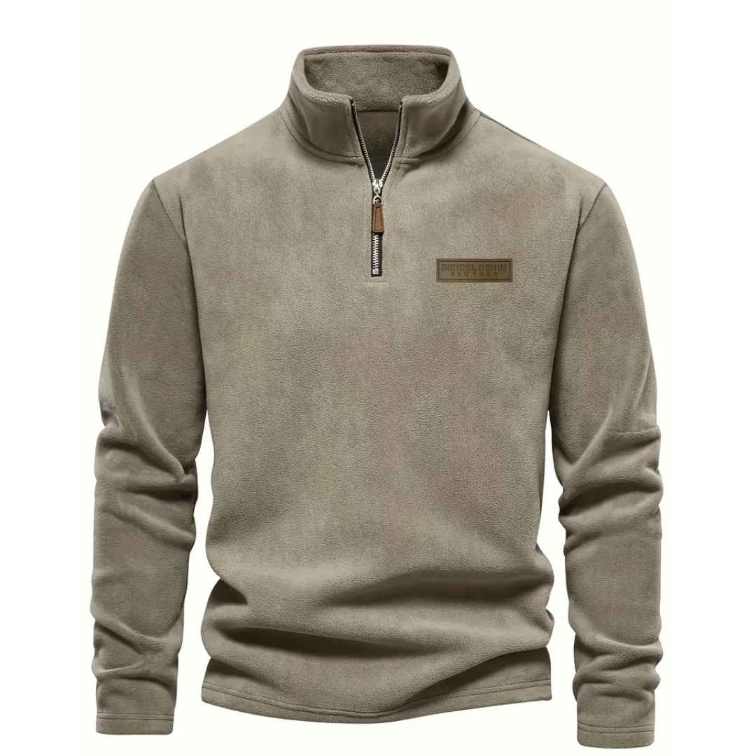 Men’s Fleece-Lined Half-Zip Sweatshirt – Long Sleeve
