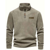 Men’s Fleece-Lined Half-Zip Sweatshirt – Long Sleeve