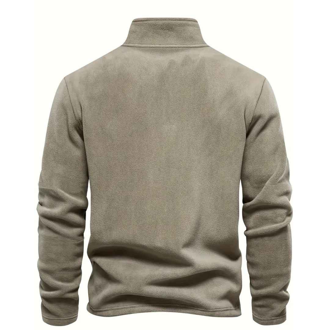 Men’s Fleece-Lined Half-Zip Sweatshirt – Long Sleeve
