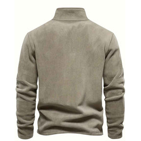 Men’s Fleece-Lined Half-Zip Sweatshirt – Long Sleeve