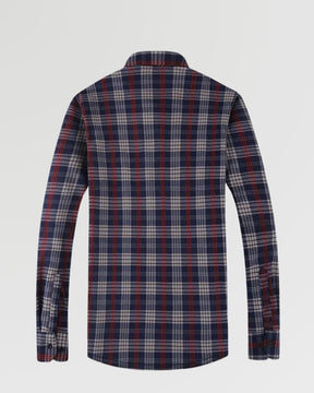 Cozy Plaid Flannel Shirt – Fleece-Lined Long Sleeve Button-Up