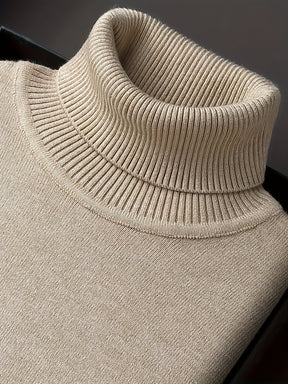 Casual Turtleneck Sweater – Soft Knit Long Sleeve