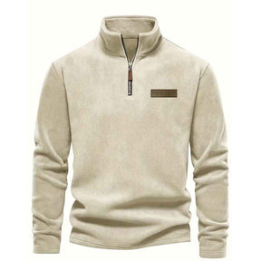 Men’s Fleece-Lined Half-Zip Sweatshirt – Long Sleeve