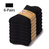 6 Pairs Men’s Winter Velvet Socks – Ultra-Thick Fleece-Lined Warm Mid-Calf