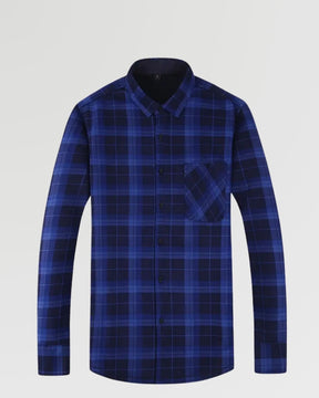 Cozy Plaid Flannel Shirt – Fleece-Lined Long Sleeve Button-Up