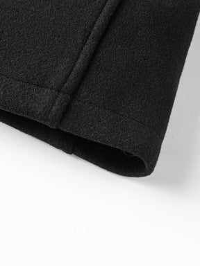 Men’s Slim Fit Tweed Coat – Double-Breasted Lapel Long Sleeve Outerwear