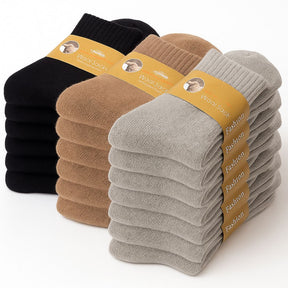 6 Pairs Men’s Winter Velvet Socks – Ultra-Thick Fleece-Lined Warm Mid-Calf