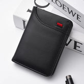 Ultra-Thin PU Leather Card Holder – Mini Vertical Slim Wallet