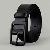 Designer Men’s Belt with Metal Buckle